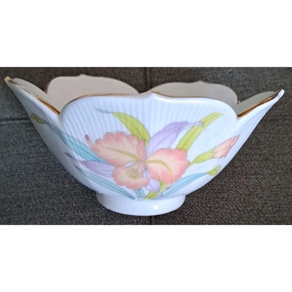 Vintage Otagiri Orchid Mist Bowl 6" Made In Japan